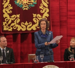 Doña Sofía durante su intervención