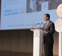 El Príncipe de Asturias durante su intervención en la clausura