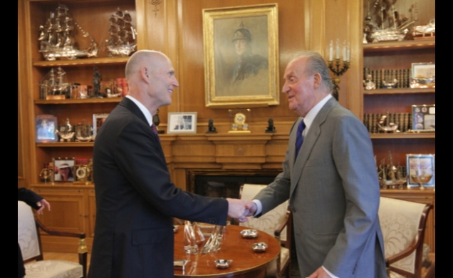 Su Majestad recibe a Richard L. Scott, Gobernador del Estado de Florida