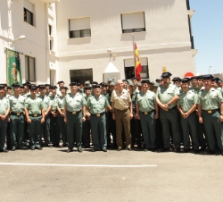 Fotografía de grupo con el personal de la Comandancia de Algeciras