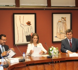 Doña Elena durante la sesión ordinaria de la Asamblea General del Comité Paralímpico Español