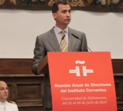 Don Felipe, durante su intervención