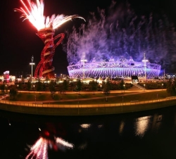 Clausura de los XXX Juegos Olímpicos "Londres 2012". Vista general del Estadio Olímpico durante la ceremonia de clausura