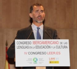 Inauguración del "Congreso Iberoamericano de las Lenguas en la Educación y en la Cultura. IV Congreso Leer.es"