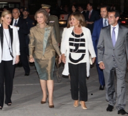 Concierto de Dª Ainhoa Arteta. La Reina, la alcaldesa de Madrid, la delegada del Gobierno y el consejero de Presidencia y Justicia y portavoz del Gobi