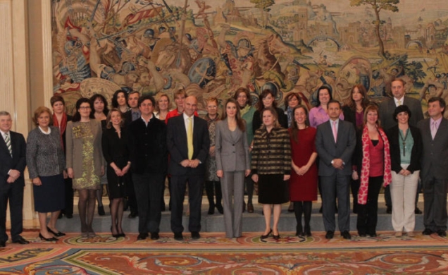 La Princesa de Asturias, con la representación de la Asociación "Mejora tu Escuela Pública"