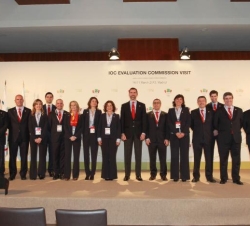 El Príncipe con los miembros de la Candidatura Olímpica Madrid 2020