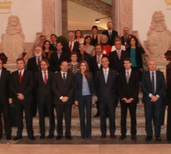 La Princesa de Asturias, con los asistentes al Seminario Internacional de Lengua y Periodismo