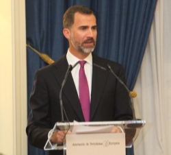 Don Felipe durante su intervención