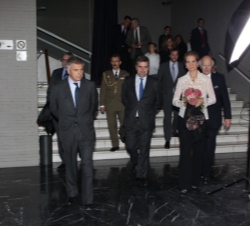 Su Alteza Real la Infanta Doña Elena a su llegada a la Casa de América