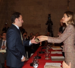 La Princesa de Asturias entrega el Premio Emprendedor a Pedro Espinosa Martínez
