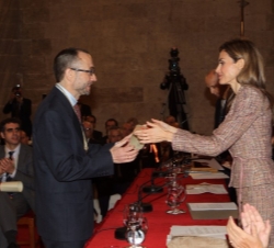 La Princesa de Asturias entrega el Premio de Nuevas Tecnologías, Antonio González Colás