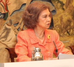 Doña Sofía, durante su intervención