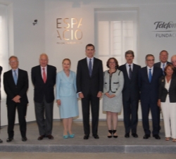 Su Alteza Real el Príncipe de Asturias junto a los Patronos de la Fundación Euroamérica