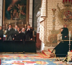 Asiste, en unión de la Familia Real, al Funeral por Su Alteza Real la Condesa de Barcelona, cuyo fallecimiento se produjo el 2 de enero en Lanzarote