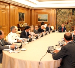 Vista general de la reunión del Consejo de Seguridad Nacional.