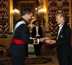 Su Majestad el Rey recibe la Carta Credencial del embajador del Reino de Bélgica, Pierre Henri T. Labouverie