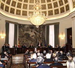 Vista general del salón de actos de la sede del Banco de España
