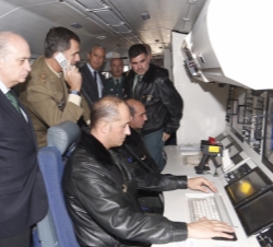Su Majestad el Rey utiliza los medios de que dispone el avión CN-235 destacado con FRONTEX en misiones de vigilancia