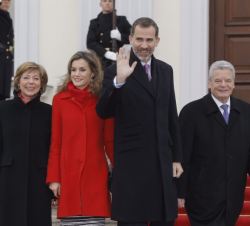Los Reyes con el Presidente de la República Federal de Alemania y su esposa.