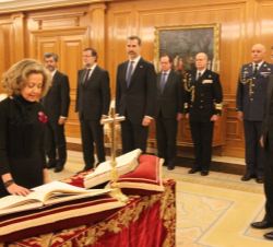 La nueva fiscal general del Estado, Consuelo Madrigal, promete su cargo ante Su Majestad el Rey