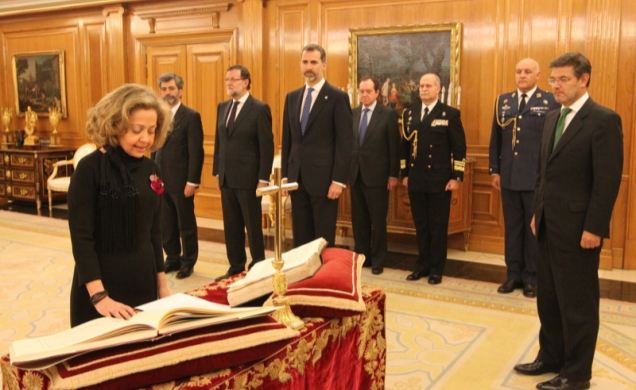 La nueva fiscal general del Estado, Consuelo Madrigal, promete su cargo ante Su Majestad el Rey