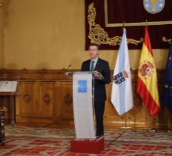 Intervención del presidente de la Xunta de Galicia, Alberto Núñez Feijóo, en presencia de Su Majestad el Rey