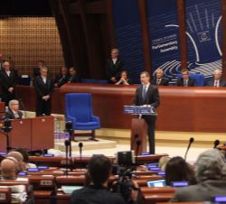 Su Majestad el Rey interviene ante el Plenario de la Asamblea Parlamentaria del Consejo de Europa
