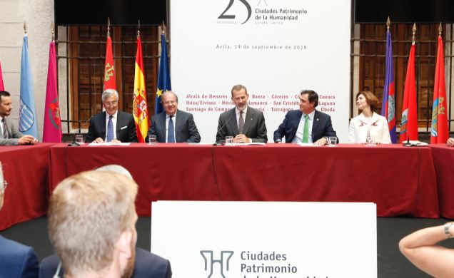 Su Majestad el Rey preside el XXV aniversario del Grupo de las 15 Ciudades Patrimonio de la Humanidad de España