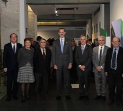 Su Majestad el Rey con los representantes de la Universidad Autónoma de Madrid