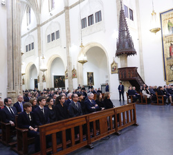 Vista general de la iglesia durante la Misa Funeral en memoria de don José Pedro Pérez-Llorca Rodrigo