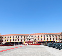 Vista general del Patio de Armas de la Academia General durante el acto