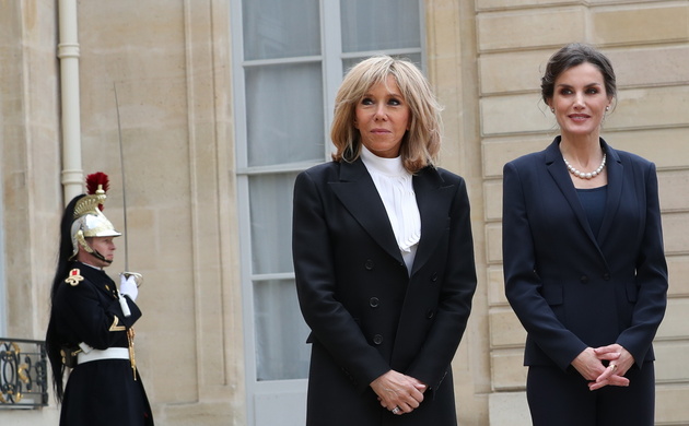 otografía de archivo del almuerzo ofrecido por el Presidente de la República Francesa, Emmanuel Macron y Brigitte Macron, con motivo del acto organiza
