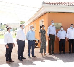 Los Reyes junto a los responsables del Centro Ocupacional y Granja Escuela “El Terminillo”