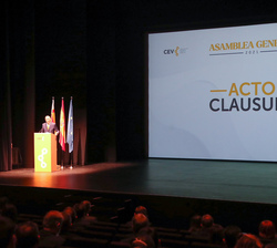 Vista general durante la intervención del presidente de la Confederación Empresarial de la Comunitat Valenciana
