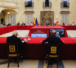 Vista general de la reunión anual del Patronato del Real Instituto Elcano de Estudios Internacionales y Estratégicos