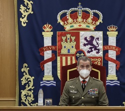Su Majestad el Rey en la calusura del XXII Curso de Estado Mayor de la Escuela Superior de las Fuerzas Armadas