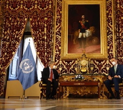 Encuentro de S.M. el Rey con Su Excelencia el Secretario General de Naciones Unidas, Sr. António Guterres