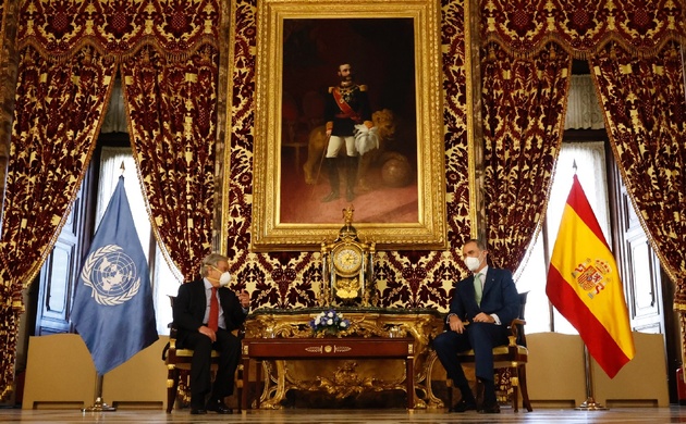 Encuentro de S.M. el Rey con Su Excelencia el Secretario General de Naciones Unidas, Sr. António Guterres