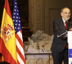 Javier Solana, Premio a una Trayectoria Fulbright, durante su intervención
