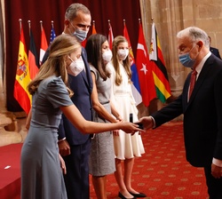 Su Alteza Real la Princesa de Asturias durante el acto de entrega de la insignia de la Fundación 