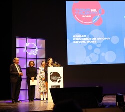 Intervención de Silvia Fernández Cadevall, de la Fundación Arte Paliativo tras haber sido declarada ganadora del Premio Fundación Princesa de Girona 2