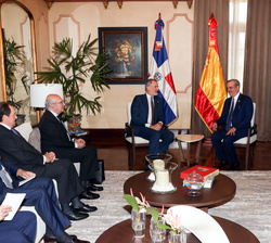Encuentro bilateral de Su Majestad el Rey con el presidente de la República Dominicana, Luis Rodolfo Abinader