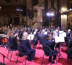 La Orquesta Sinfónica de las Islas Baleares durante el concierto