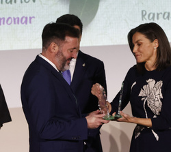 La Reina entrega el Premio FEDER 25 aniversario en reconocimiento al movimiento asociativo por su trabajo en la prestación de servicios a Xabier Cabal