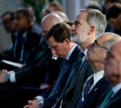 Don Felipe durante los diferentes turnos de intervenciones