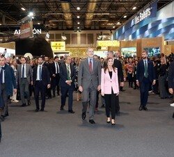 Don Felipe y Doña Letizia durante su visita a la Feria Internacional de Turismo-FITUR