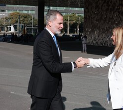 Su Majestad el Rey recibe el saludo de la presidenta del Tribunal Supremo y del Consejo General del Poder Judicial, María Isabel Perelló