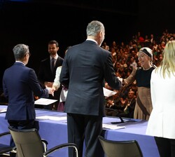 Don Felipe en un momento del acto de entrega de despachos a la LXXIII promoción de la Carrera Judicial