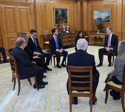 Un momento de la audiencia con las dos últimas promociones del Cuerpo de Letrados del Consejo de Estado